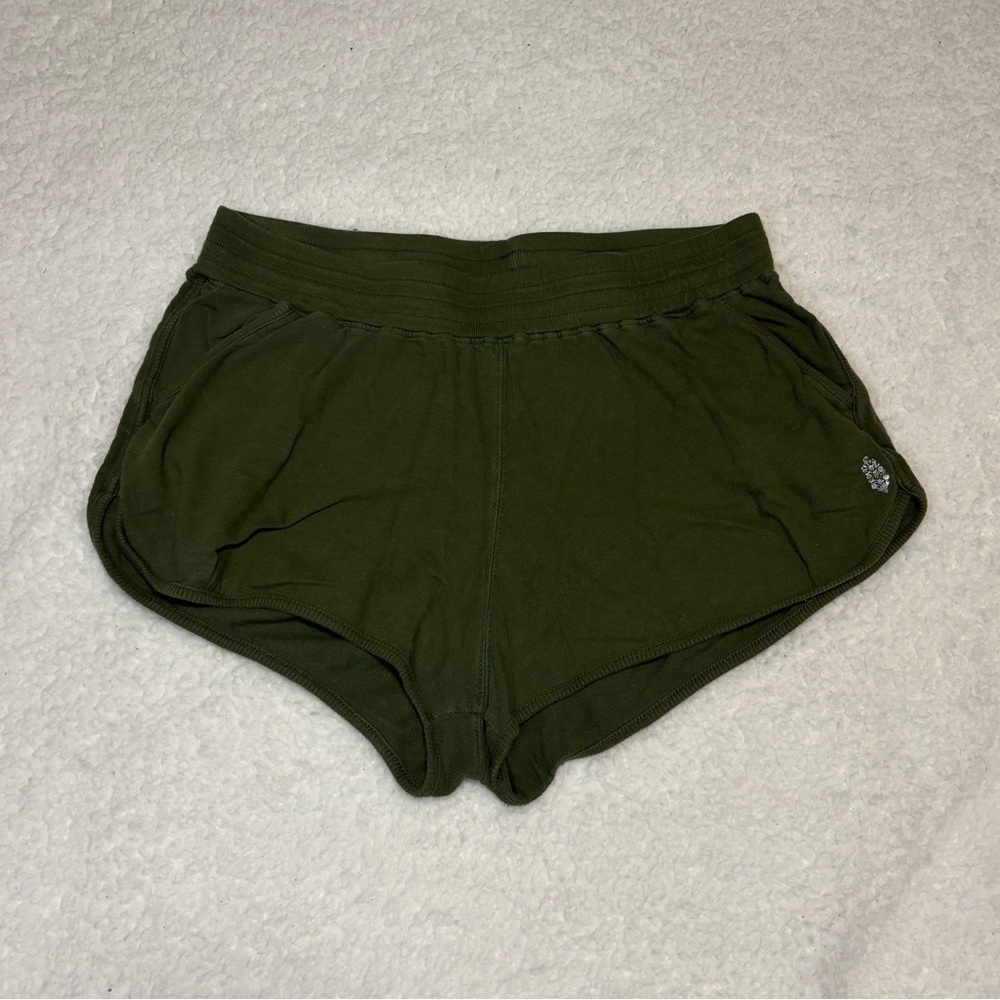 Free People Movement Women Olive Green Active Shorts